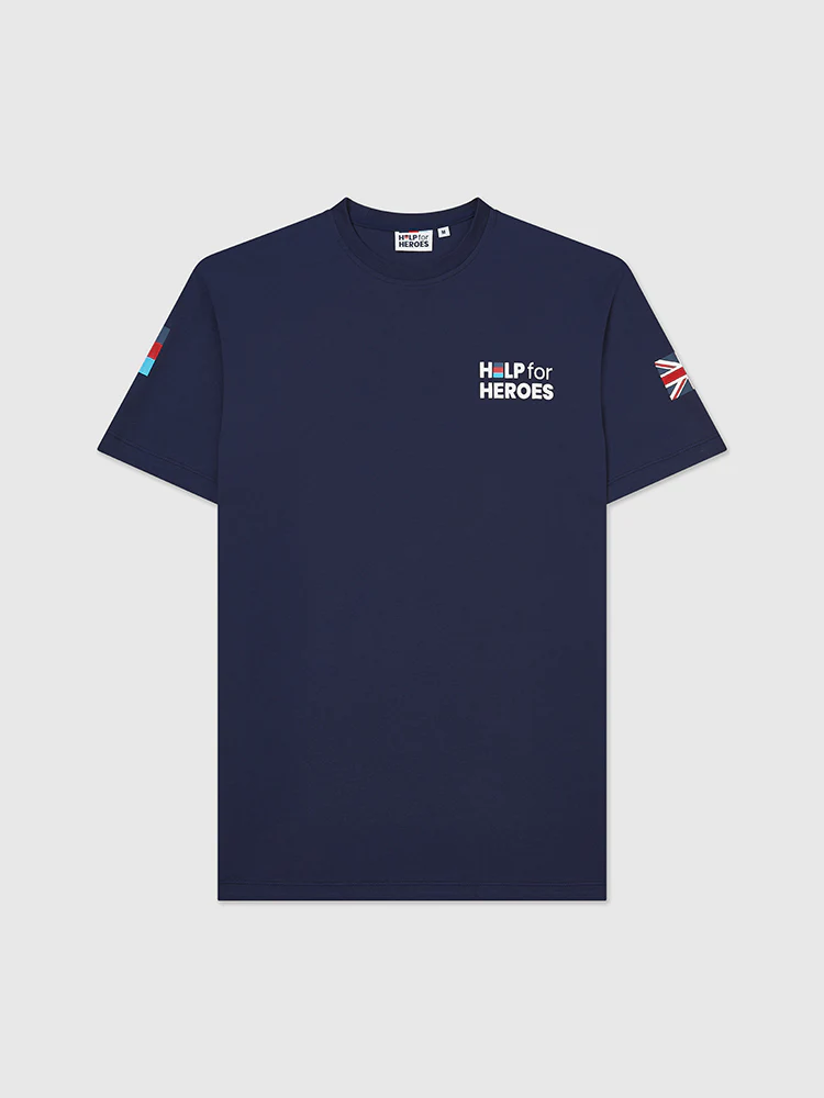 Classic Stretcher Bearer T-Shirt, Navy - Image 3