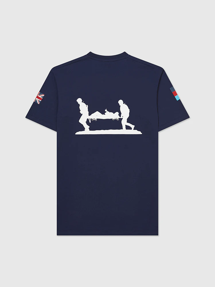Classic Stretcher Bearer T-Shirt, Navy - Image 4
