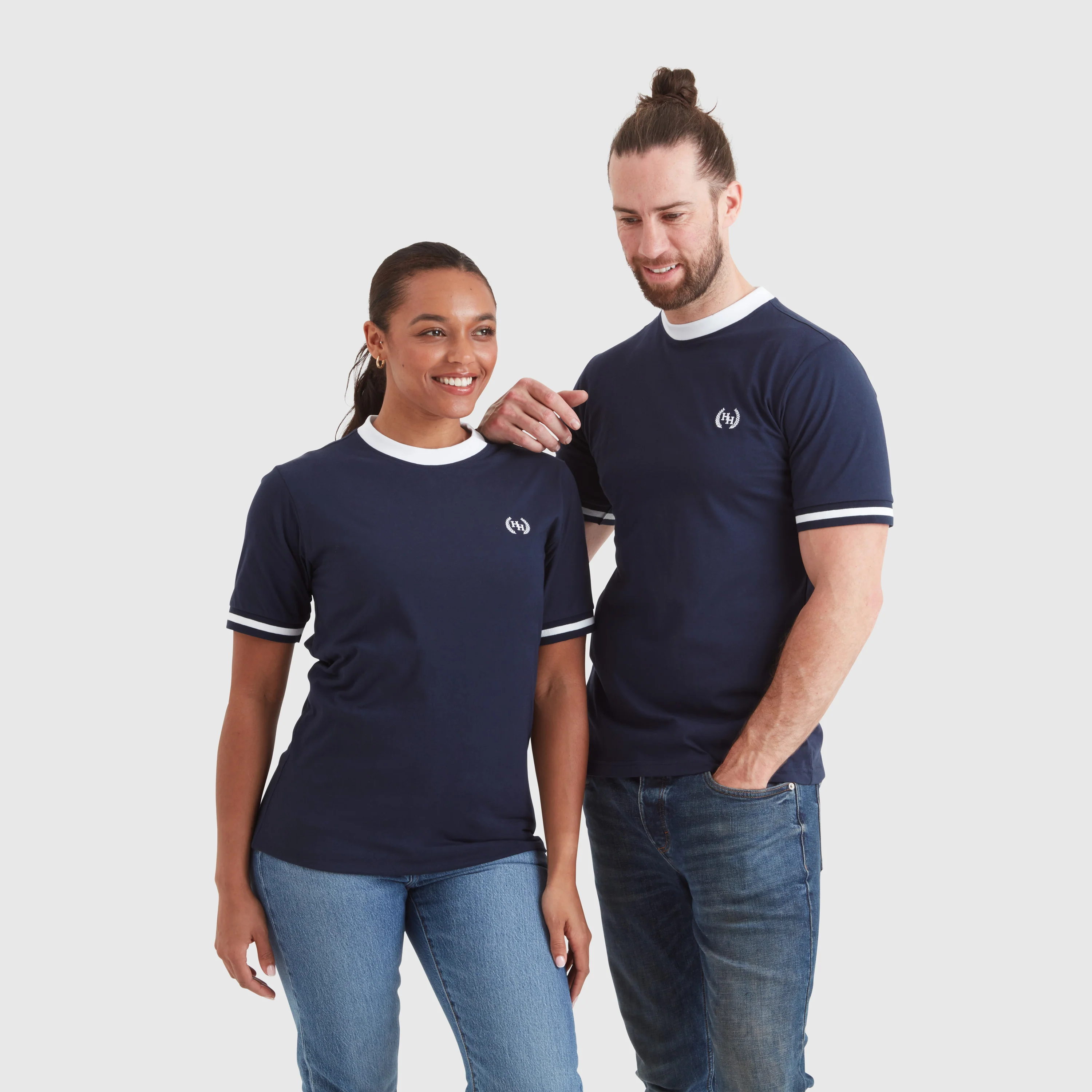 Wreath Classic T-Shirt, Navy - Image 3