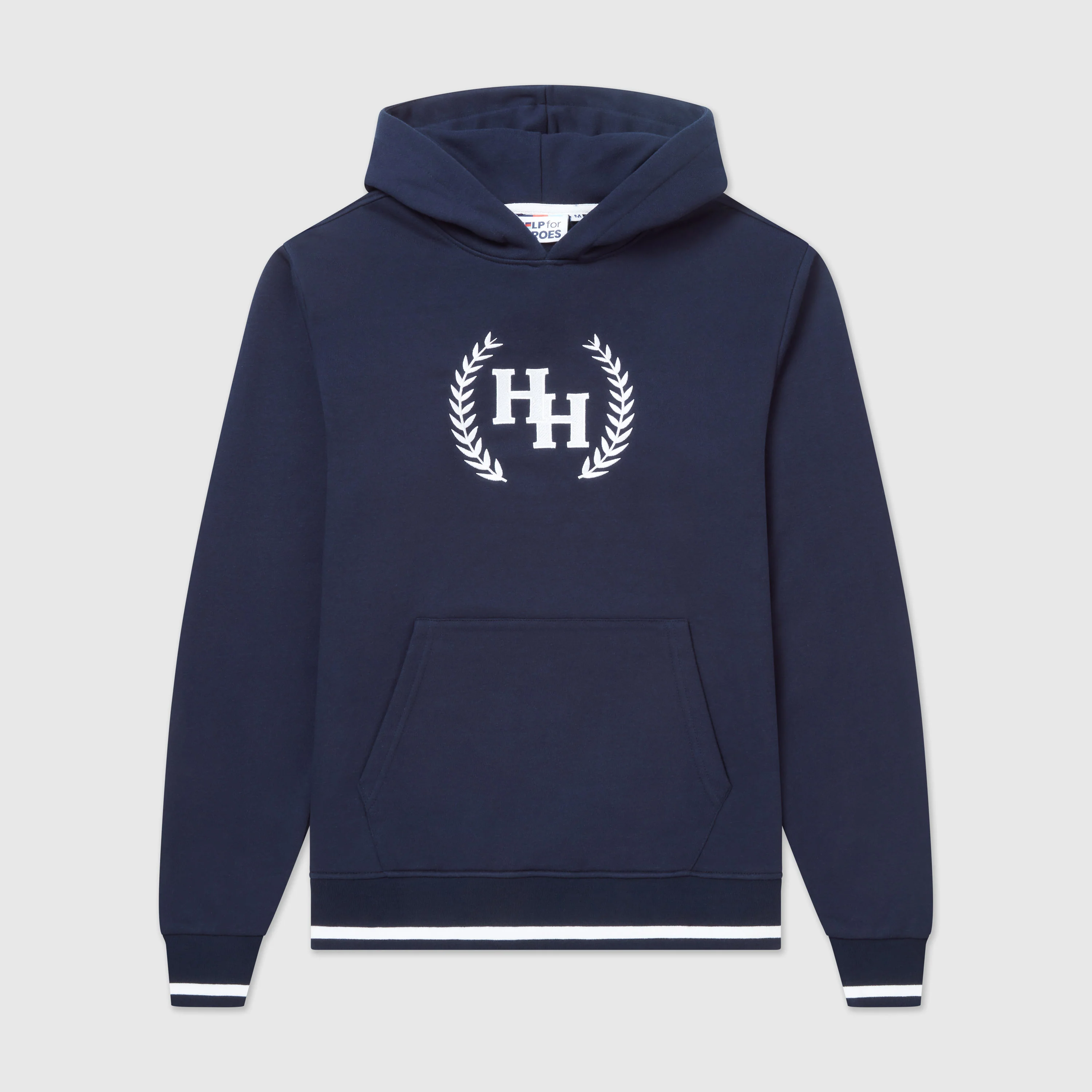 Wreath Hoodie, Navy - Image 3