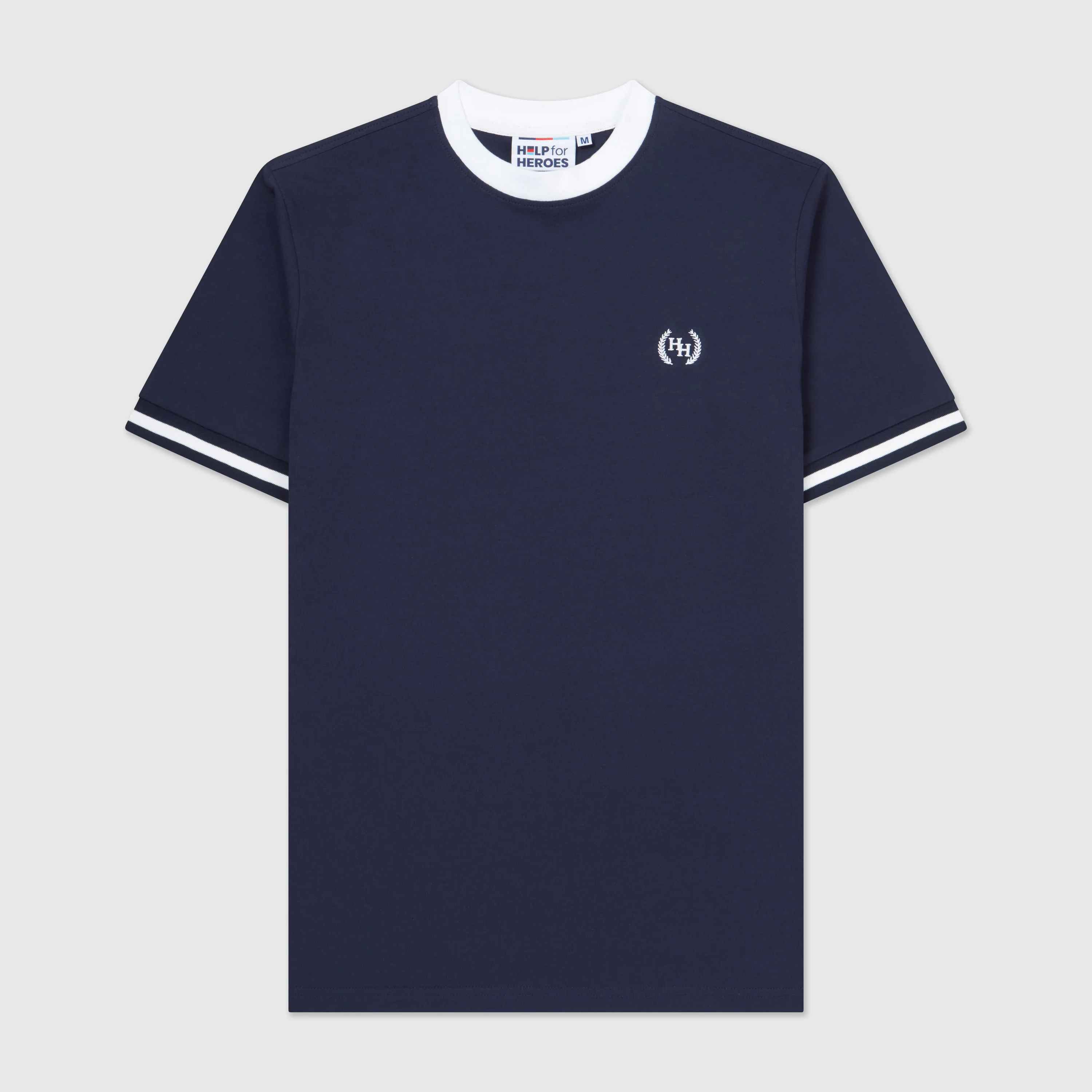 Wreath Classic T-Shirt, Navy - Image 4