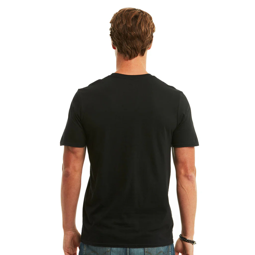 Union Jack Outline T-Shirt, Black - Image 3