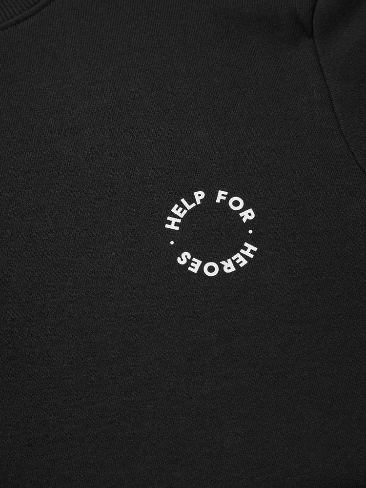 Circular Emblem Sweatshirt, Black - Image 5