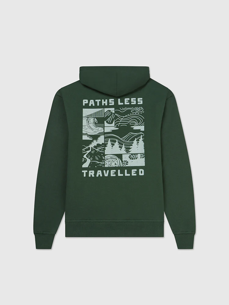 Paths Less Travelled Hoodie, Evergreen - Image 4