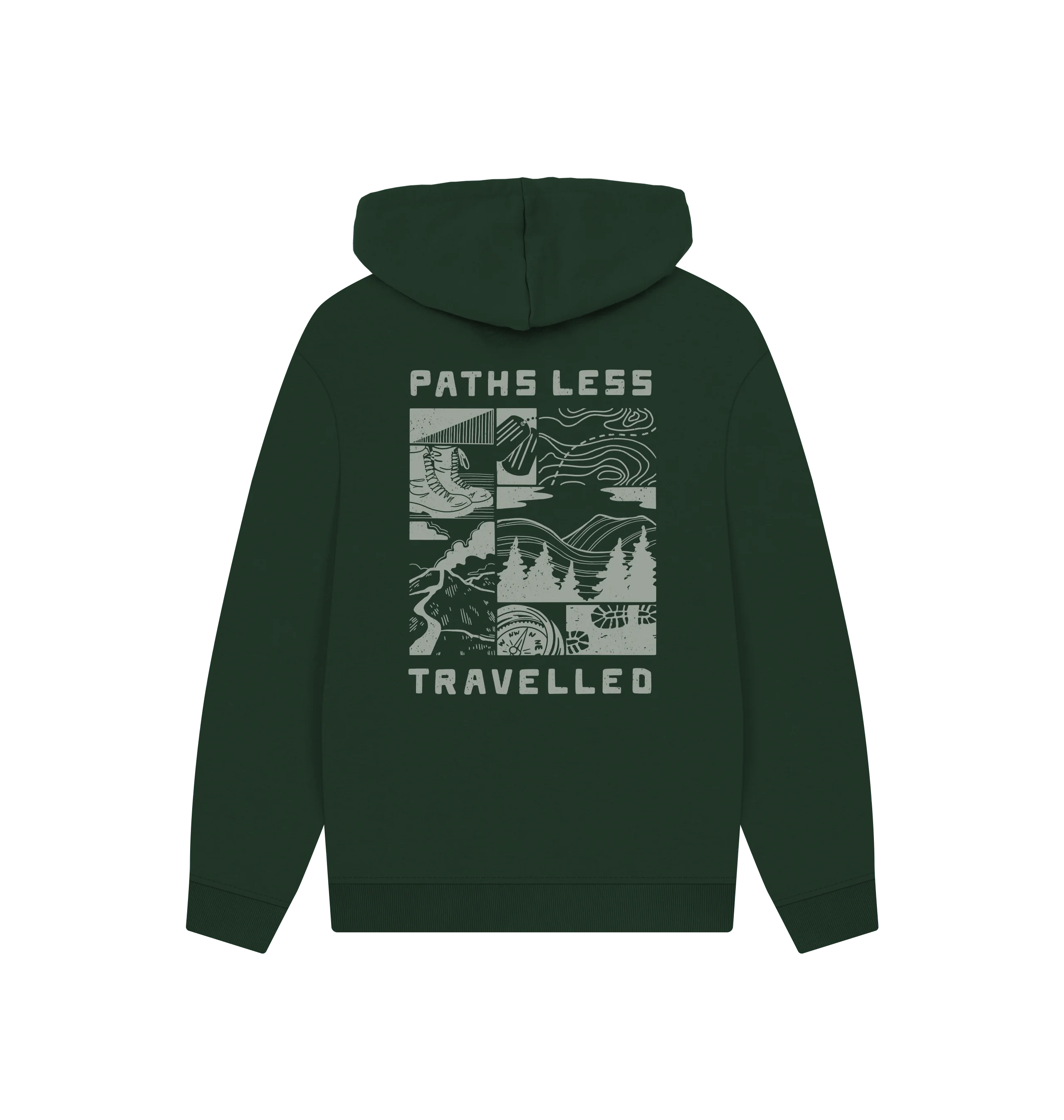 Paths Less Travelled Hoodie, Evergreen - Image 7