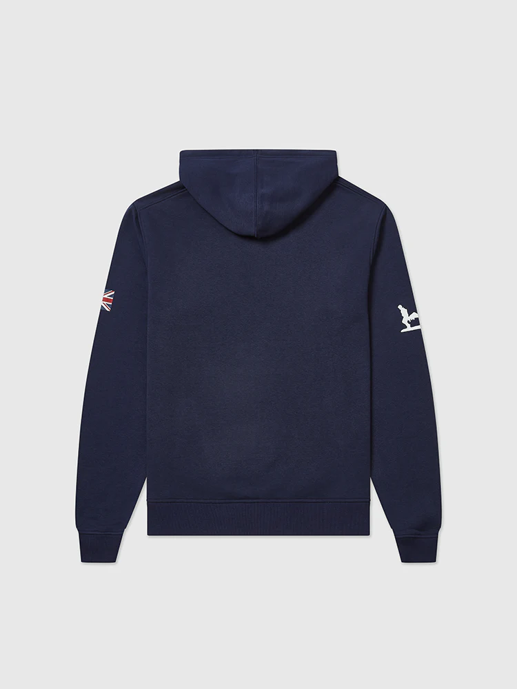 Vertical Stripe Hoodie, Navy - Image 4